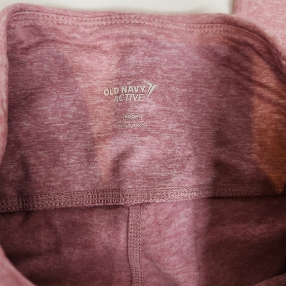 Old Navy Soft Tech Cropped Coral Leggings - Picture 5 of 7